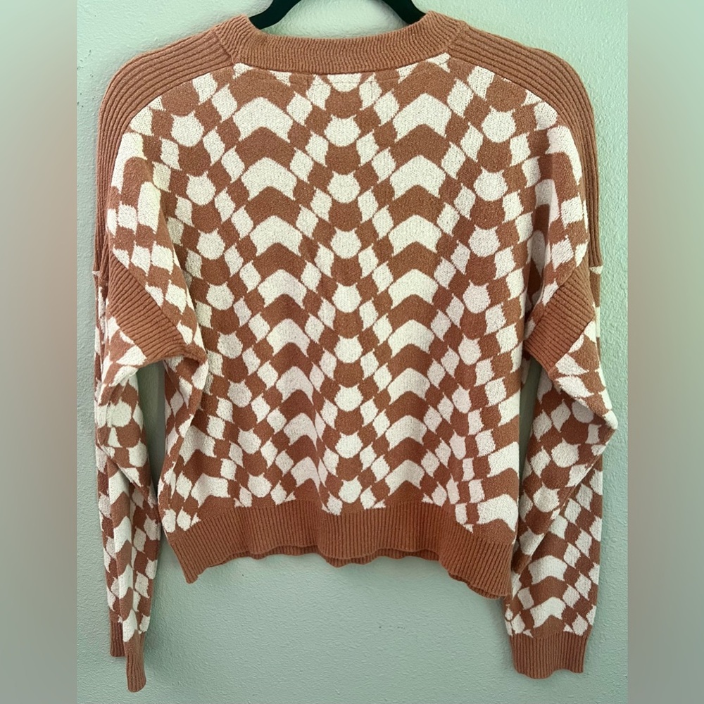 Spiritual Gangster Crimp Yarn Gemma Sweater in Canyon Geo, Size S. EUC. - Picture 2 of 13